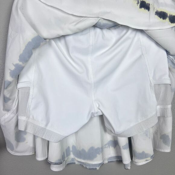 #1 Lululemon‎ Court Rival High-Rise Skirt Long Transverse Yellow Multi SIZE 4 - Picture 7 of 13